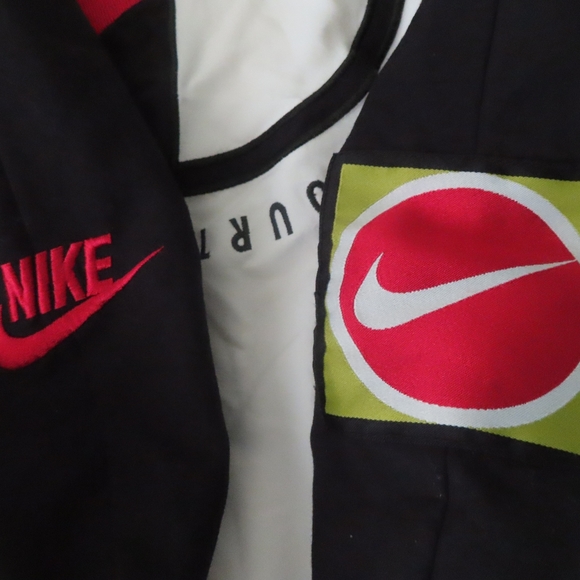 VTG 1994 Nike Challenge Court Agassi Tennis Windbreaker Track Jacket Mens S 90s - Picture 3 of 10